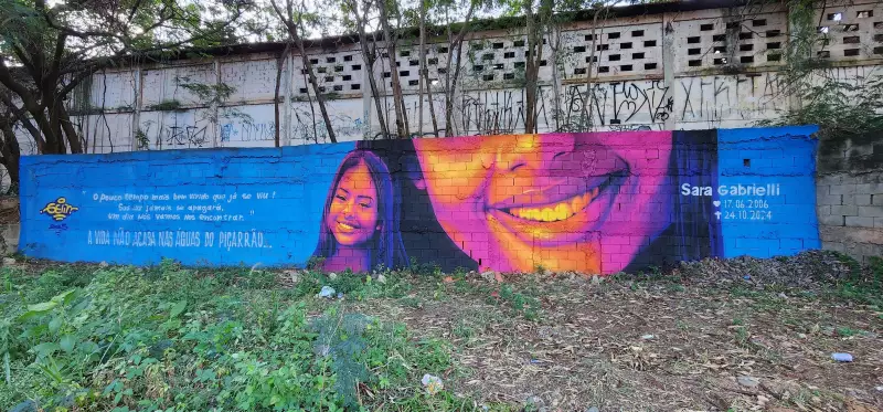Arte transforma dor em homenagem: mãe de vítima de enxurrada emociona com grafite em Campinas