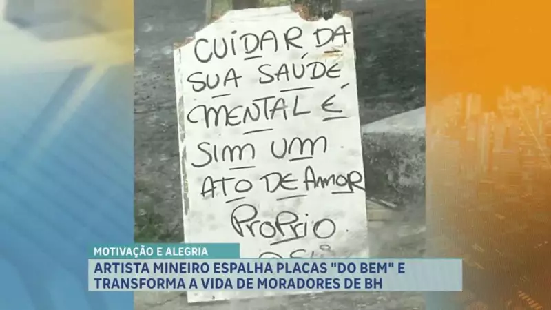 Artista transforma dor em inspiração: mensagens motivacionais coloriram Belo Horizonte