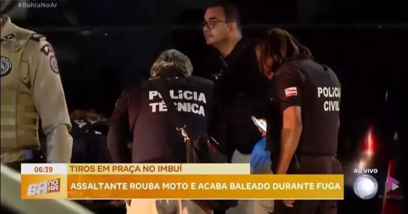 Assaltante rouba moto e é baleado durante fuga no Imbuí, BA: veja detalhes