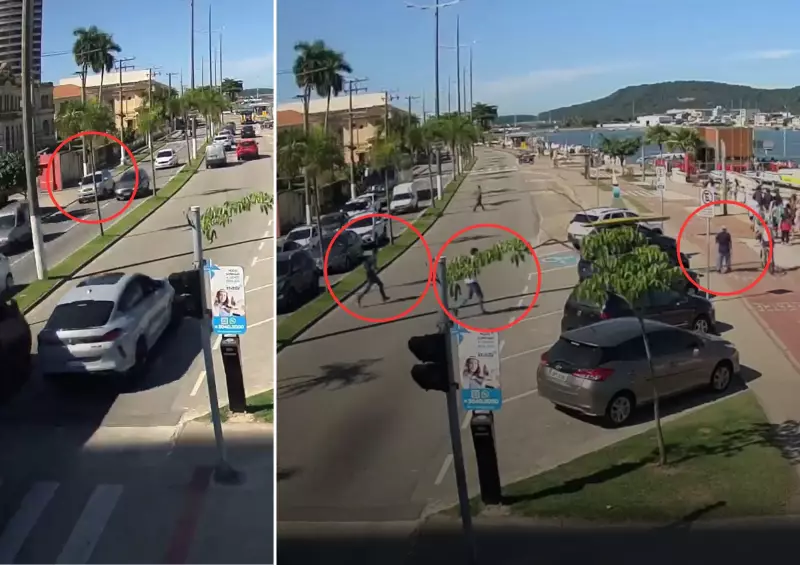 Assaltantes planejam roubo em condomínio de Santos e são presos em flagrante; veja vídeo
