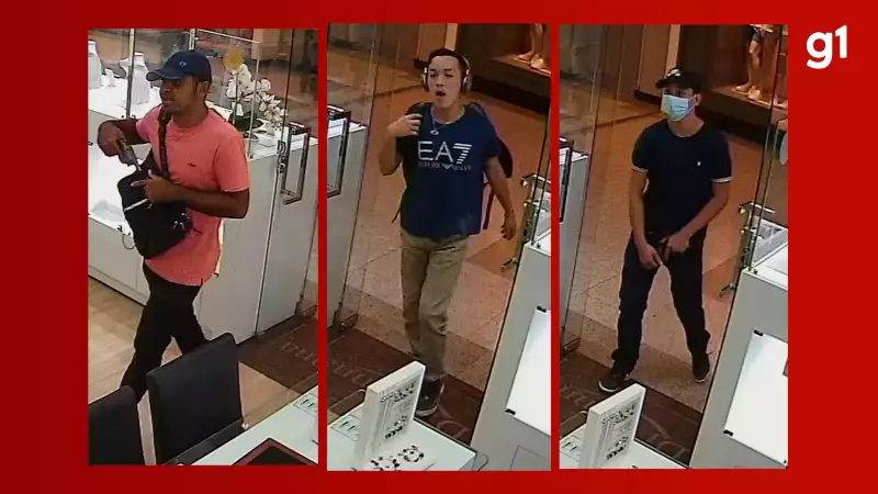 Assalto a joalheria em shopping de Manaus: polícia divulga imagens dos suspeitos