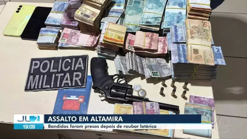 Assalto a lotérica em Altamira: Dupla é presa após ação rápida da polícia