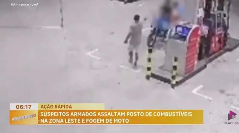 Assalto a posto de combustíveis deixa vítimas em pânico no Amazonas