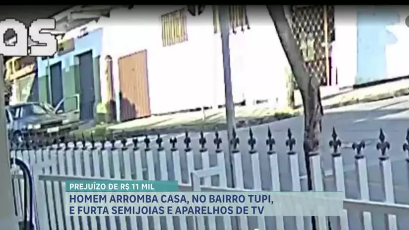 Assalto ousado em BH: ladrão invade casa e leva R$ 11 mil em semijoias e TVs