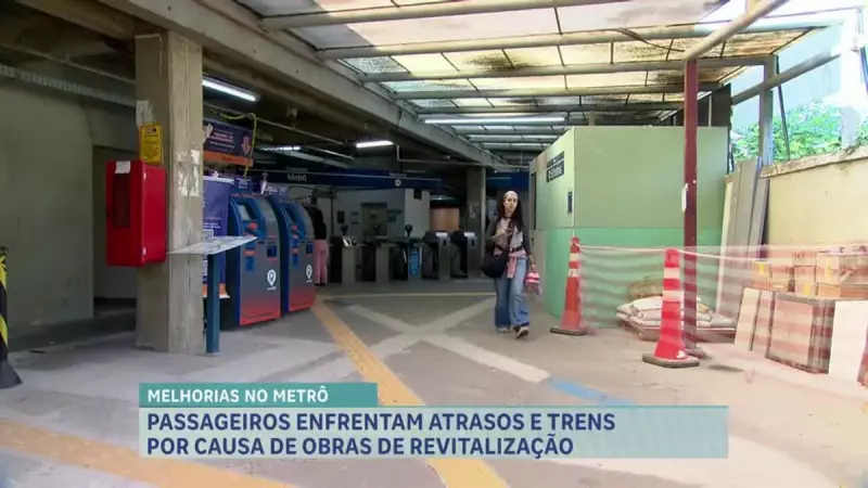 Atraso nas obras do metrô de BH gera revolta entre moradores da capital mineira