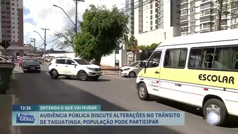 Auditório lotado: Mudanças no trânsito de Taguatinga são debatidas em audiência pública