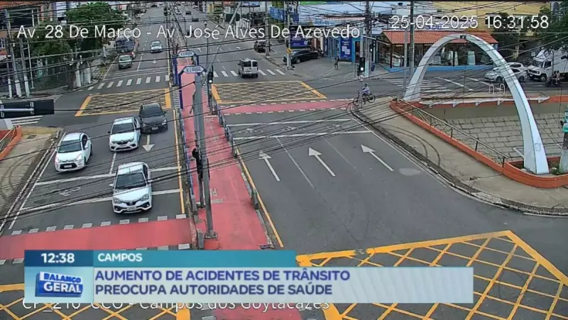 Aumento de acidentes de trânsito em Campos dos Goytacazes (RJ) gera alerta entre autoridades