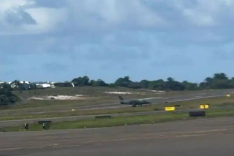 Avião da FAB tem pneu furado durante pouso e causa transtornos no Aeroporto de Salvador
