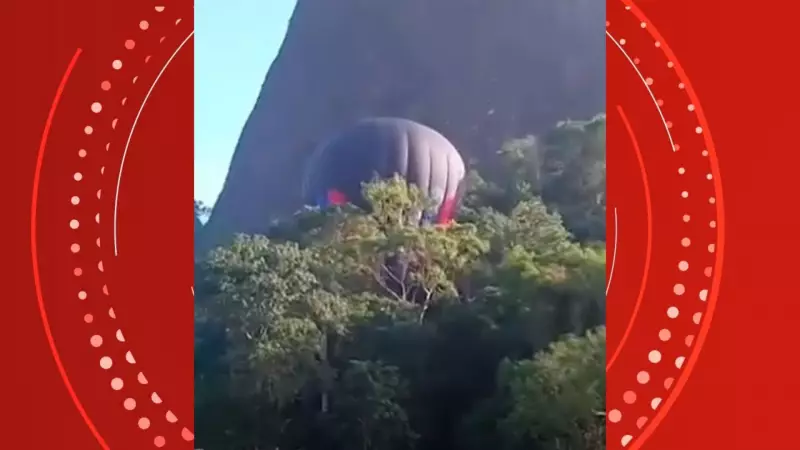 Balão faz pouso inesperado em área de mata no Espírito Santo; veja o vídeo impressionante