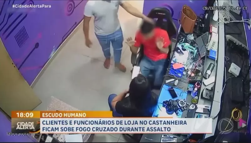 Bandidos armados assaltam loja de assistência técnica em Belém: veja detalhes do crime