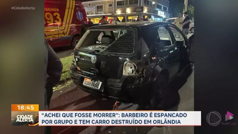 Barbeiro é espancado e tem carro destruído em ataque violento em Orlândia (SP)