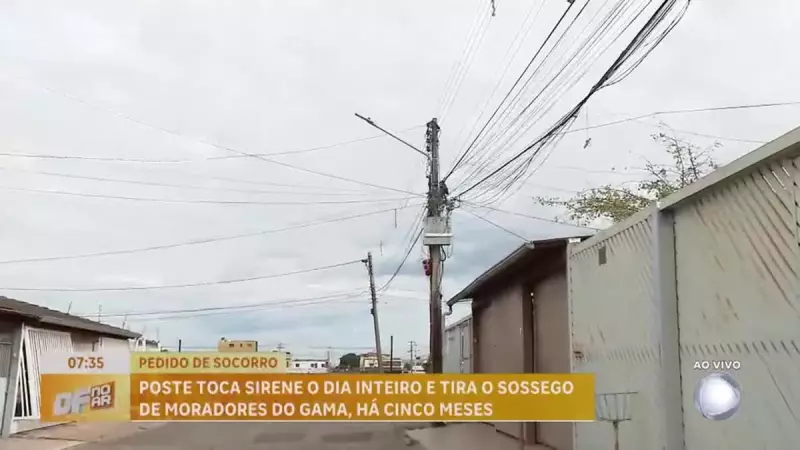 Barulho insuportável em poste deixa moradores do Gama (DF) em desespero há cinco meses