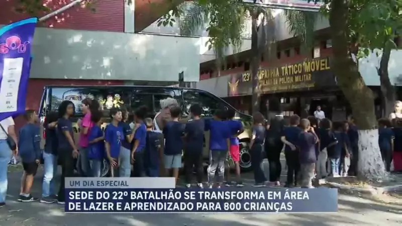 Batalhão da PM em BH transforma quartel em diversão para crianças: confira as atividades!