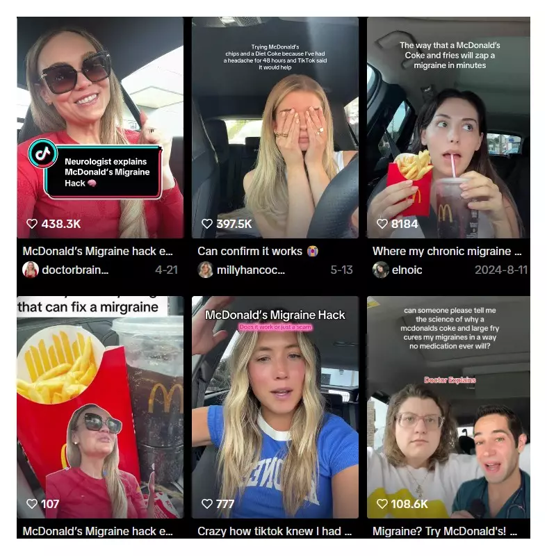 Batata frita e refrigerante aliviam enxaqueca? Médicas explicam o viral do TikTok