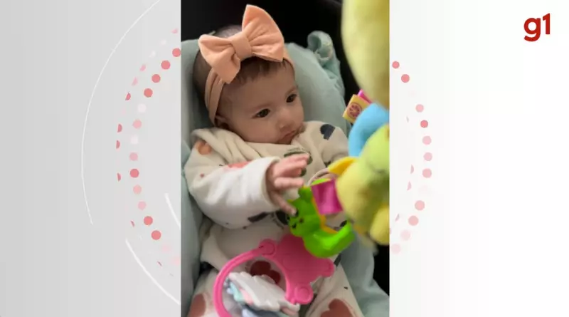 Bebê rara em SC nasce sem expressões faciais: "Ela sorri com a alma", diz mãe emocionada