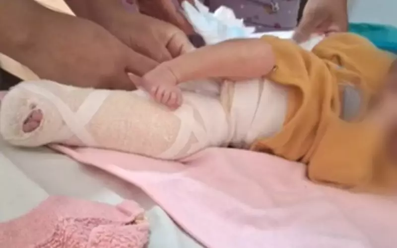 Bebê tem fratura na perna identificada após Teste do Pezinho: família aciona polícia em Goiás