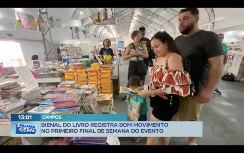 Bienal do Livro de Campos RJ atrai público em grande número no primeiro final de semana