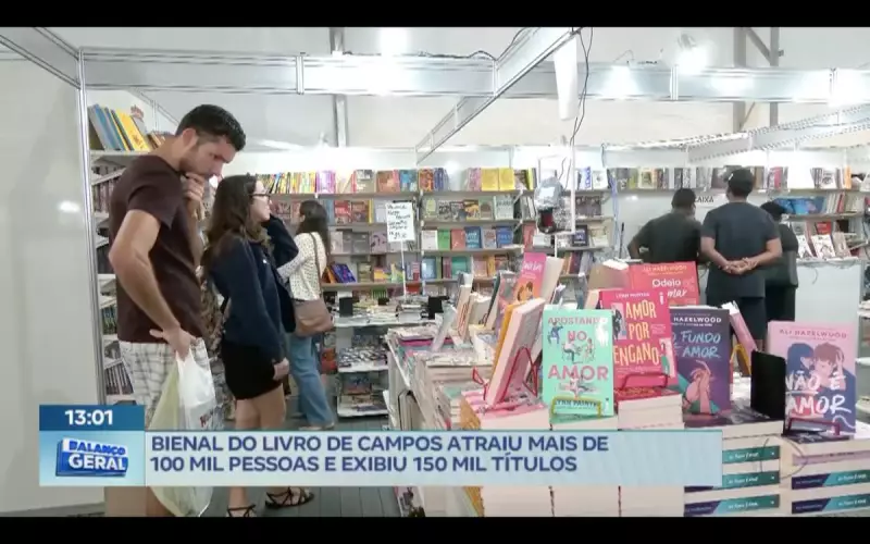 Bienal do Livro de Campos RJ bate recorde com mais de 100 mil visitantes em 10 dias