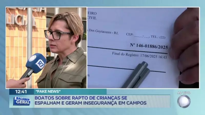 Boatos sobre sequestro de crianças causam pânico em Campos dos Goytacazes (RJ)