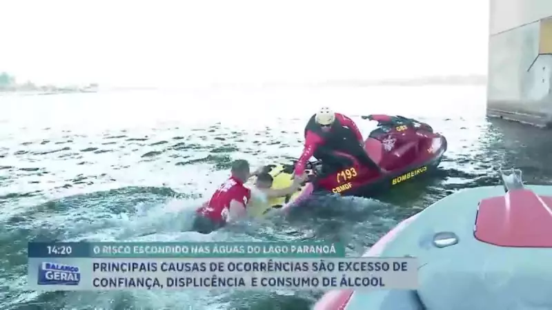 Bombeiros alertam: Principais causas de acidentes no Lago Paranoá em Brasília