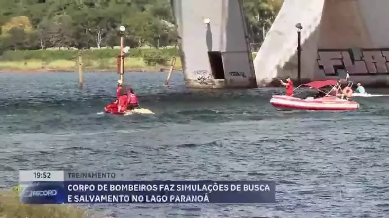 Bombeiros realizam treinamento de busca e salvamento no Lago Paranoá — veja como foi!