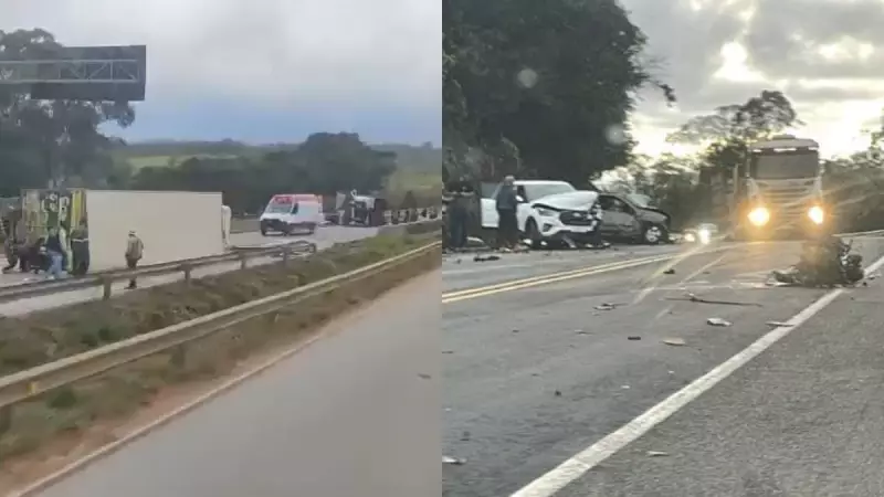 BR-381 vira palco de acidentes: seis feridos e caos no trânsito em MG durante feriado