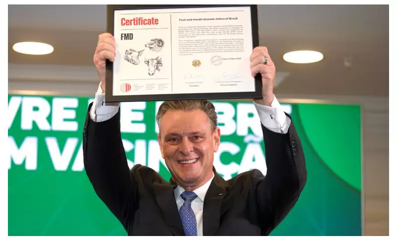 Brasil conquista certificado internacional de livre de febre aftosa sem vacinação em Paris