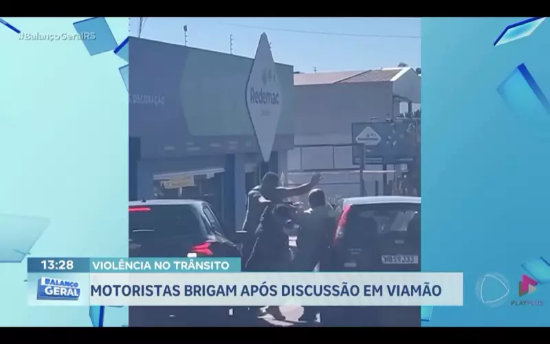 Briga no trânsito de Viamão termina em violência com pedaços de pau
