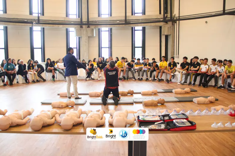 Bright School promove ação de cidadania com foco em segurança e saúde