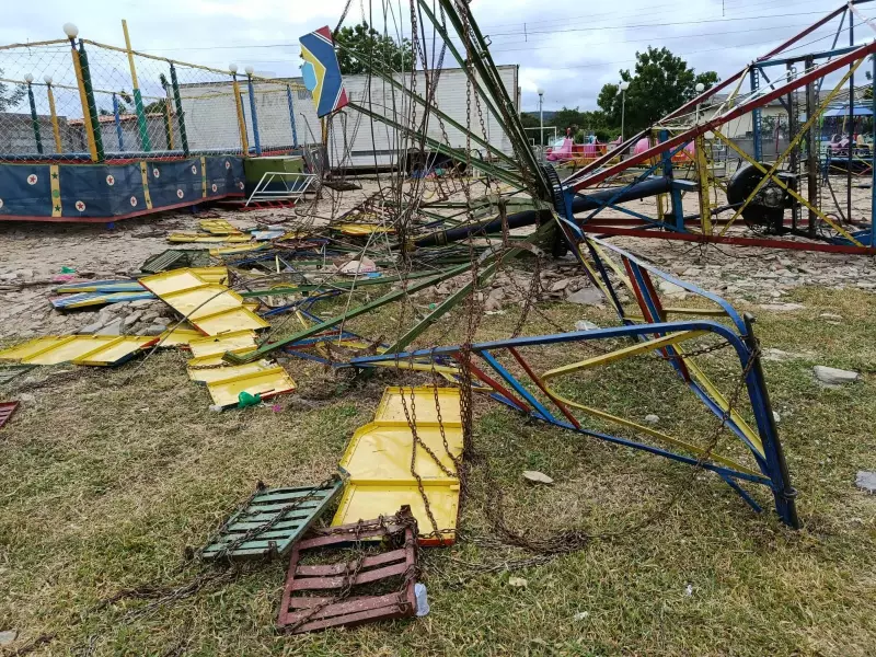 Brinquedo desaba em parque irregular no Piauí: crianças feridas passam por cirurgia