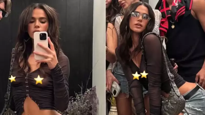 Bruna Marquezine arrasa com look ousado em festa funk: blusa transparente rouba a cena!