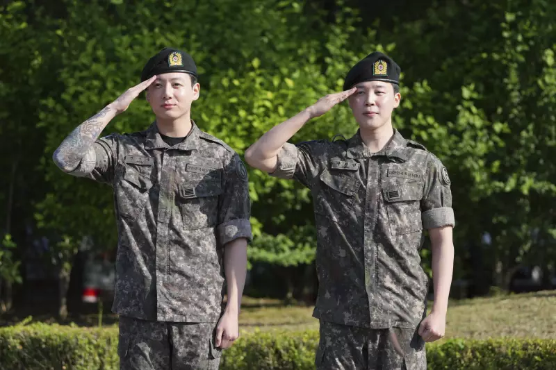 BTS: Fãs se emocionam ao ver membros sendo dispensados do serviço militar na Coreia do Sul