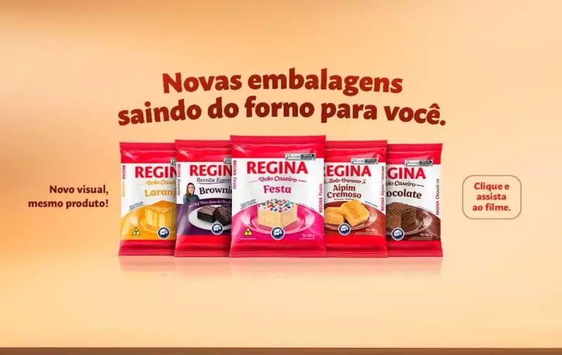 Buaiz Alimentos renova visual das embalagens de Misturas Regina com campanha inovadora
