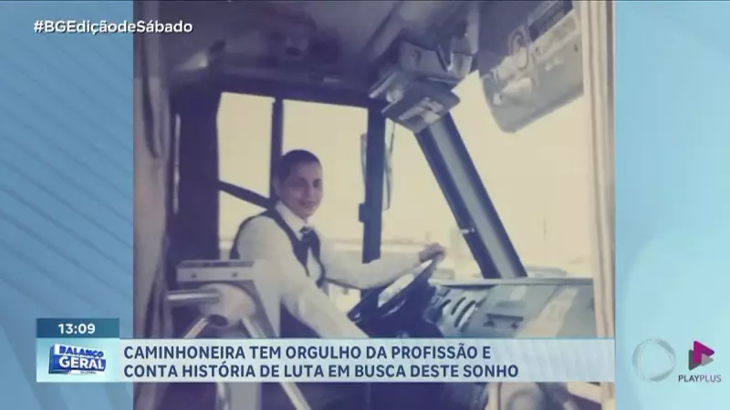 Caminhoneira inspira com história de superação e orgulho da profissão no litoral paulista