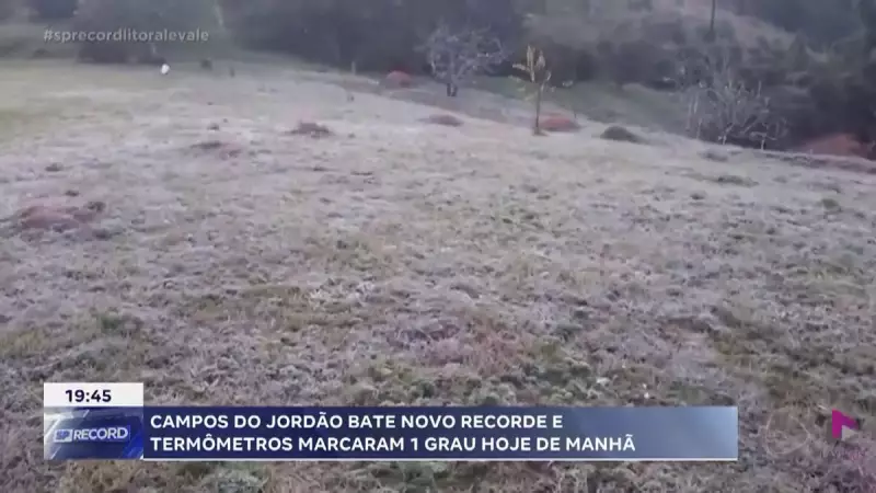 Campos do Jordão bate novo recorde de frio em 2025: temperatura mais baixa do ano!