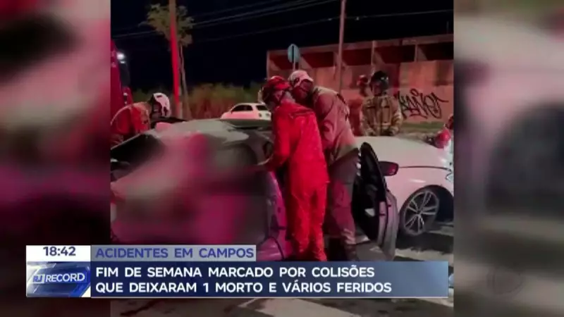 Campos dos Goytacazes: Fim de semana trágico com graves acidentes de trânsito