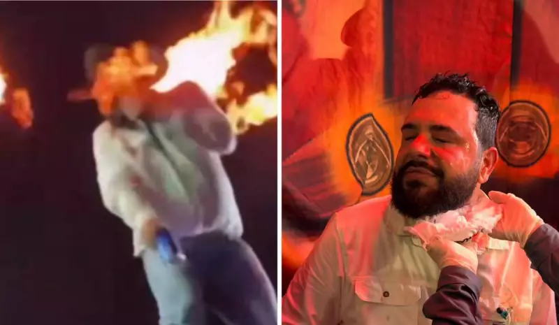 Cantor sertanejo Léo sofre queimaduras durante show em Espírito Santo — veja o vídeo!