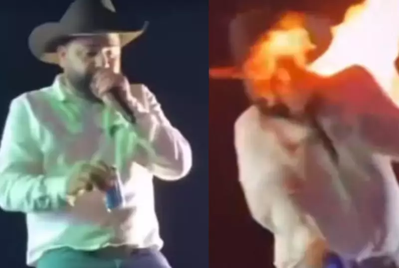 Cantor sertanejo Léo sofre queimaduras no rosto durante show: entenda o caso