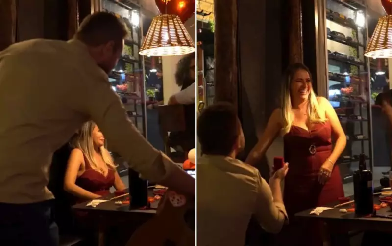 Cantor surpreende fãs ao pedir namorada em casamento durante show emocionante em Goiás