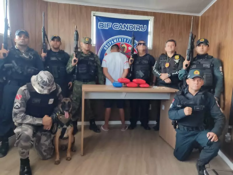 Cão farejador ajuda a apreender mais de 6 kg de drogas em Santarém