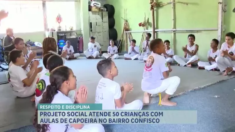 Capoeira transforma vidas de crianças no Bairro Confisco em Belo Horizonte