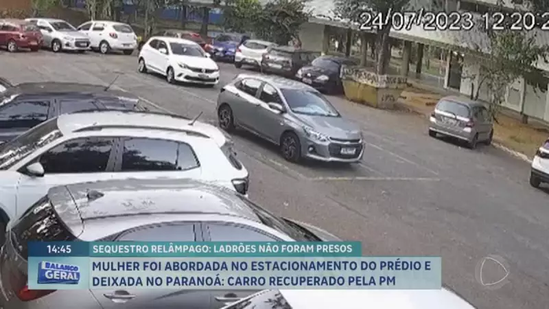 Carro de vítima de sequestro-relâmpago na Asa Norte, em Brasília, é recuperado pela polícia