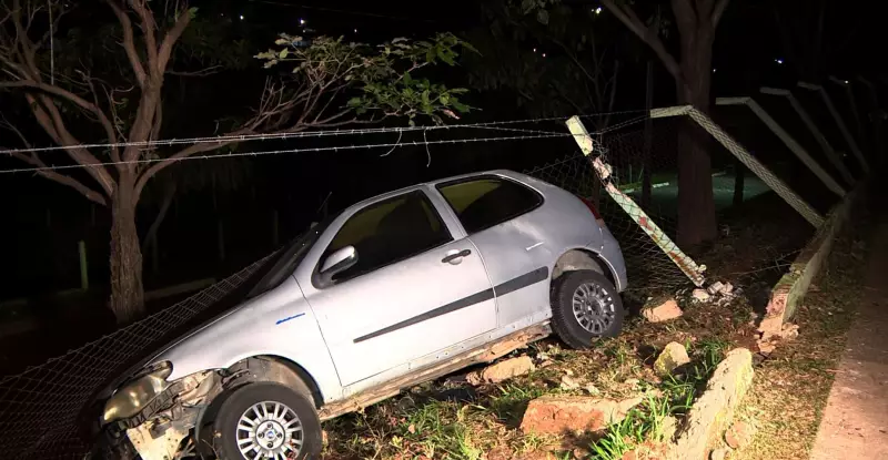 Carro descontrolado derruba alambrado de parque em Campinas: veja o que aconteceu