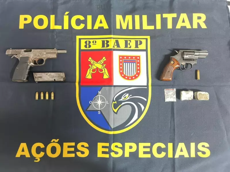 Casal é preso com drogas e armas municiadas em Presidente Prudente: veja detalhes