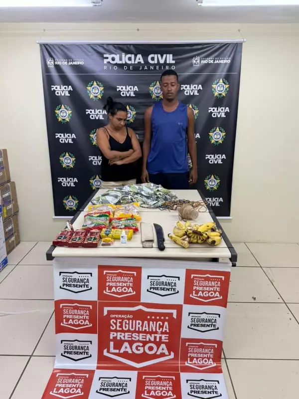 Casal é preso no Jardim Botânico com drogas e armas: veja detalhes