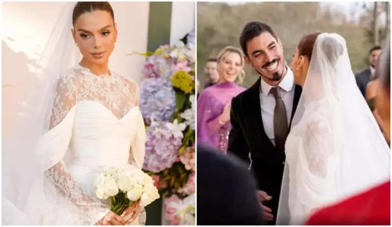Casamento de Giovanna Lancellotti e Gabriel David reúne famosos em São Carlos: veja fotos!