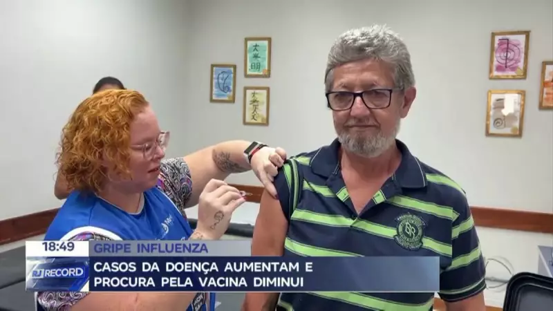 Casos de influenza disparam no RJ, mas procura por vacina cai: entenda os riscos