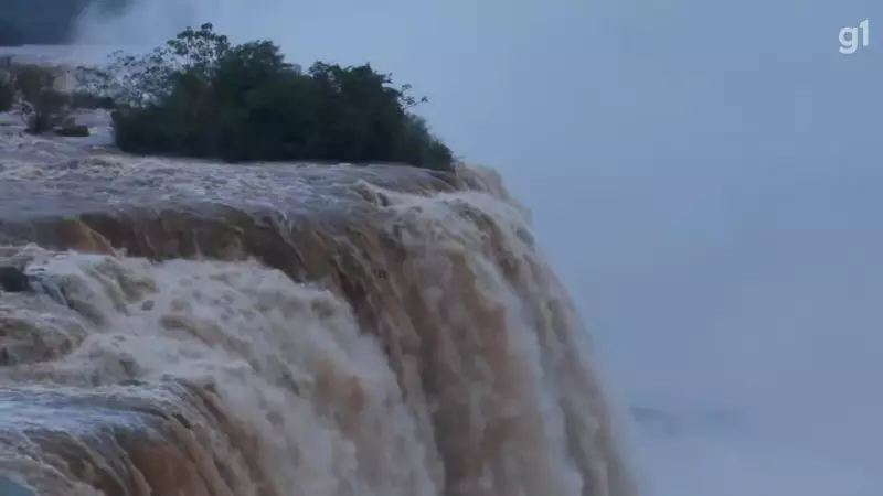 Cataratas do Iguaçu impressionam com vazão histórica: veja o vídeo!