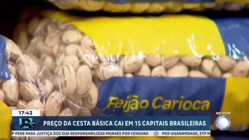 Cesta básica fica mais barata em 15 capitais brasileiras: confira onde houve queda