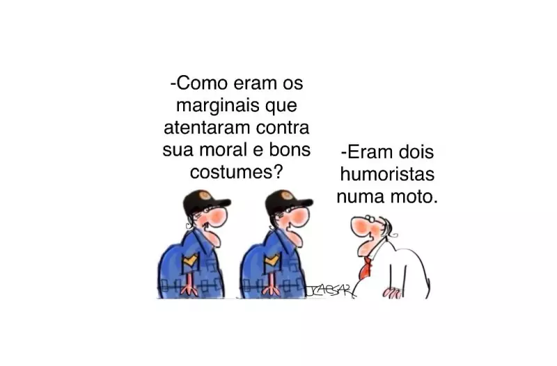 Charge de J.Caesar critica cenário político com humor ácido
